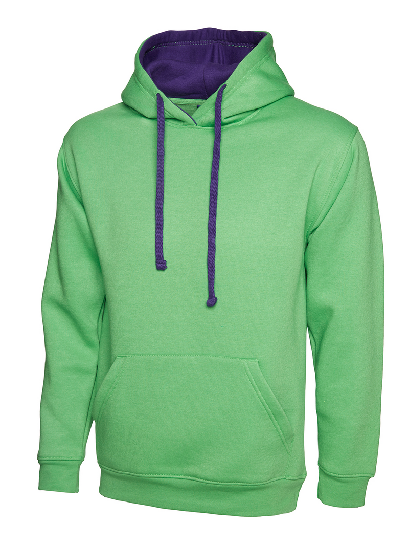 Contrast Hooded Sweatshirt